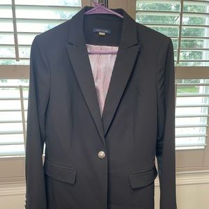 Tommy Hilfiger black blazer with golden bottoms. Size US8.